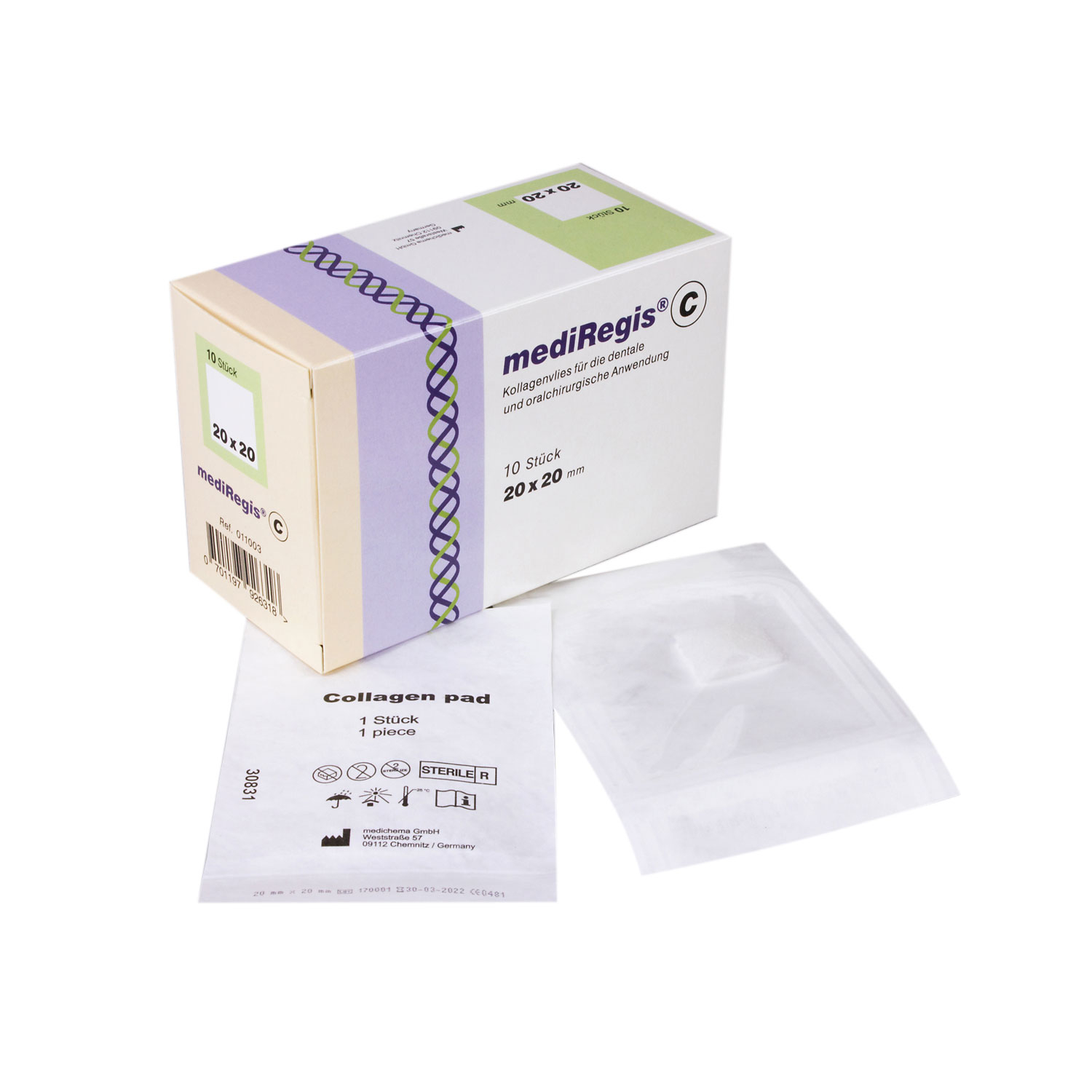 mediRegis® Collagen Fleece 10 τεμ.